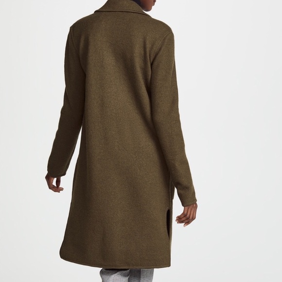 Sold Olive Green Camden Sweater Wool Coat XXS - Picture 8 of 8